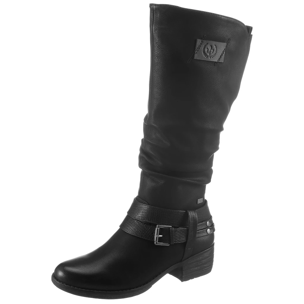 Rieker Winterstiefel Boots Warmfutter Blockabsatz mit auffälliger Schnalle kaufen