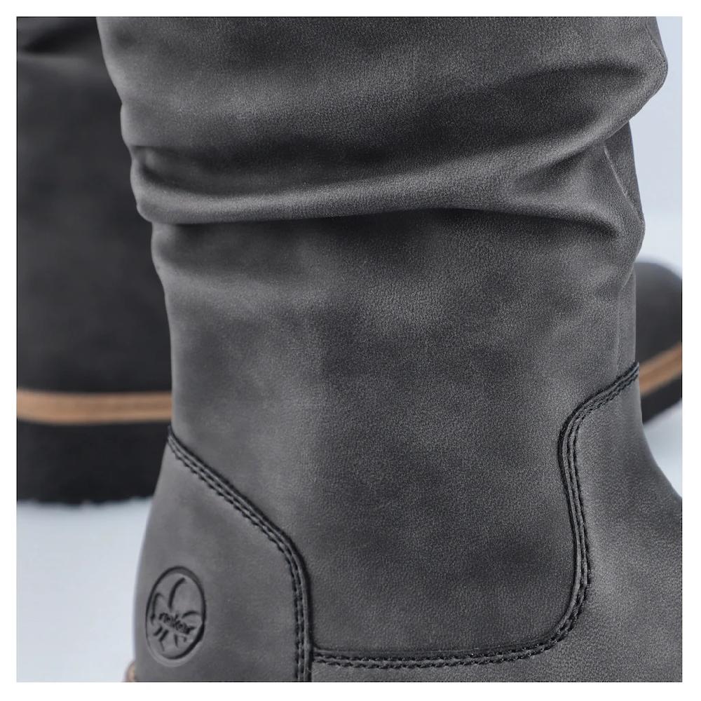 Rieker Winterstiefel Klassik-Stiefel Blockabsatz Slouchy Schaft Mit Warmfutter Online Bestellen