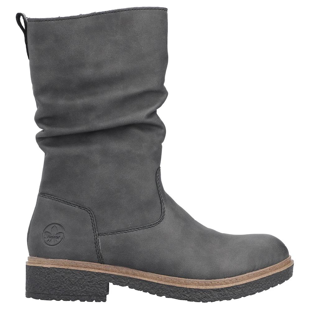 Rieker Winterstiefel Klassik-Stiefel Blockabsatz Slouchy Schaft Mit Warmfutter Online Bestellen
