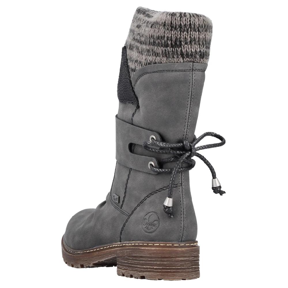 Rieker Winterstiefel Kurz-Stiefel Blockabsatz Mit Wasserabweisender RiekerTEX-Membran Kaufen