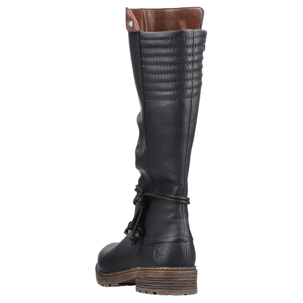 Rieker Winterstiefel Langschaftstiefel Blockabsatz Mit Rieker-TEX-Membran Online Bestellen