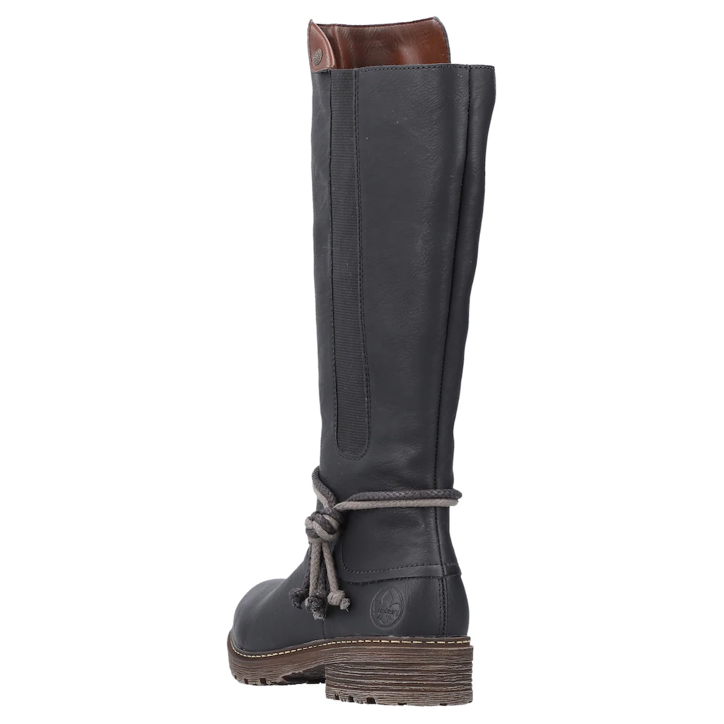 Rieker Winterstiefel Langschaftstiefel Blockabsatz TEX-Membran Seitlicher Stretch Kaufen
