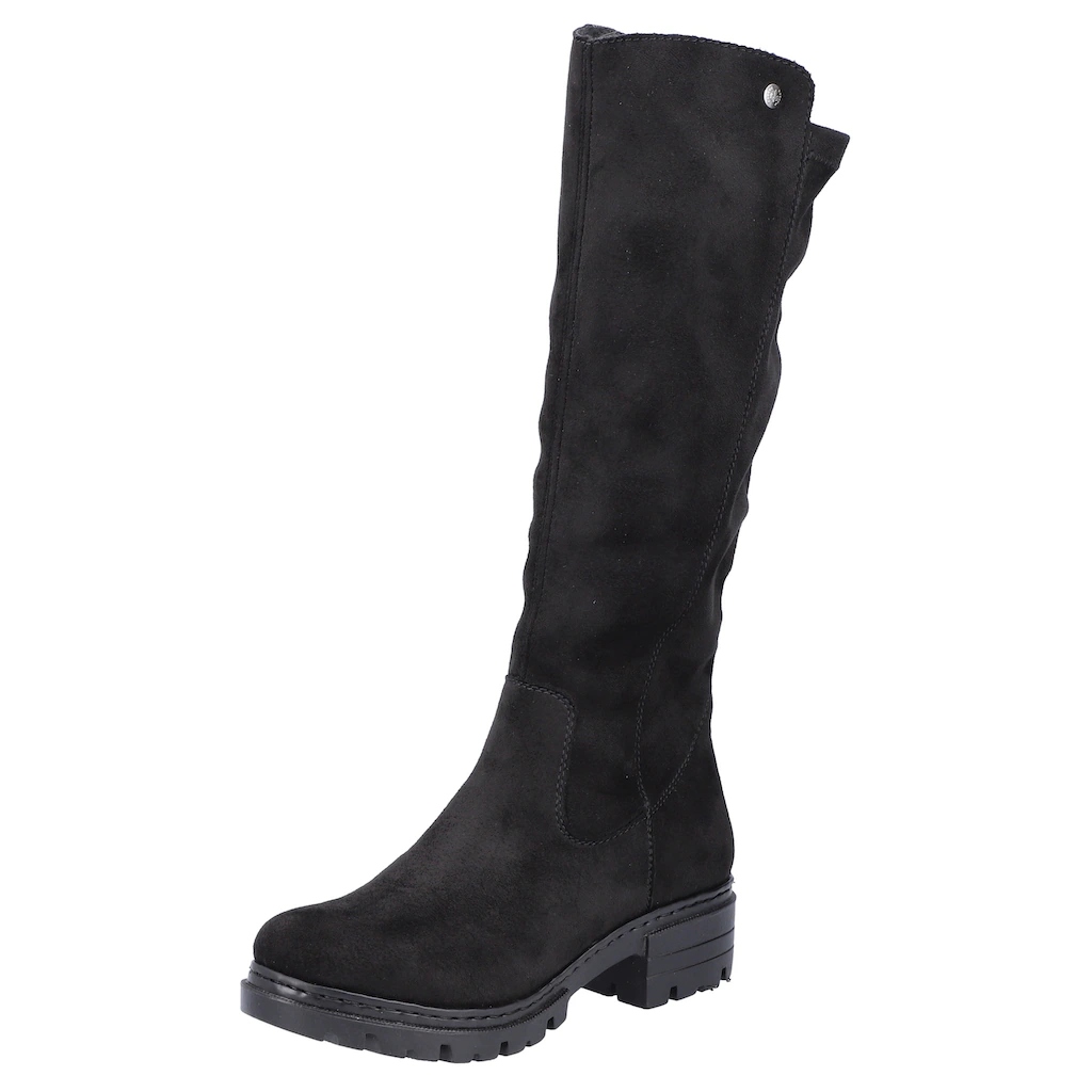 Rieker Winterstiefel Langschaftstiefel Blockabsatz mit Stretch online bestellen