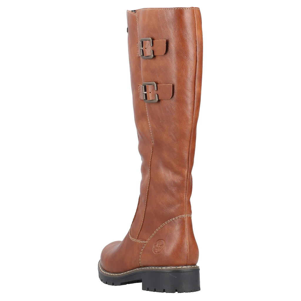 Rieker Winterstiefel Langschaftstiefel Blockabsatz Wasserabweisende RiekerTEX-Membran Online Kaufen