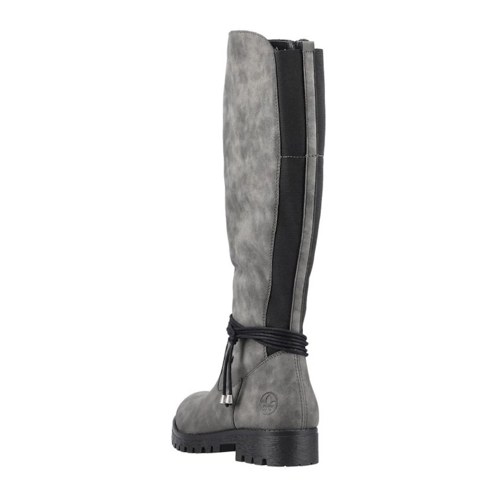 Rieker Winterstiefel Langschaftstiefel Stretch Reißverschluss Mit Warmfutter Kaufen