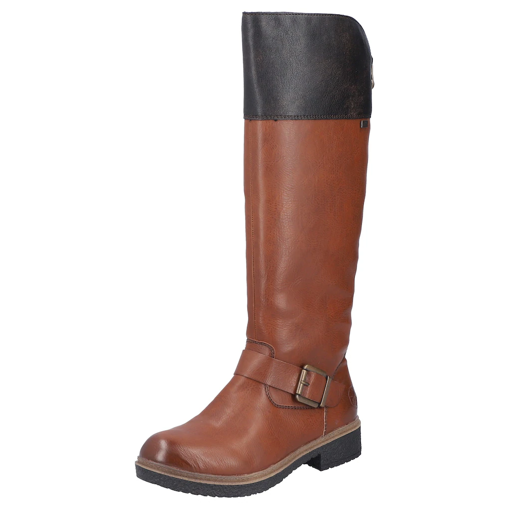Rieker Winterstiefel Langschaftstiefel TEX-Membran Blockabsatz Innenreißverschluss online bestellen