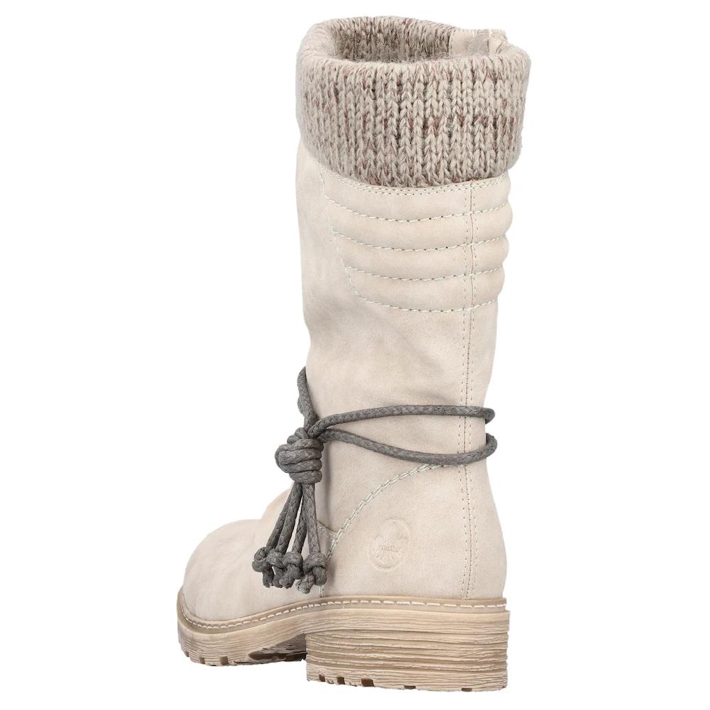 Rieker Winterstiefel Winterboots Blockabsatz TEX-Membran Mit Gestricktem Schaftrand Kaufen