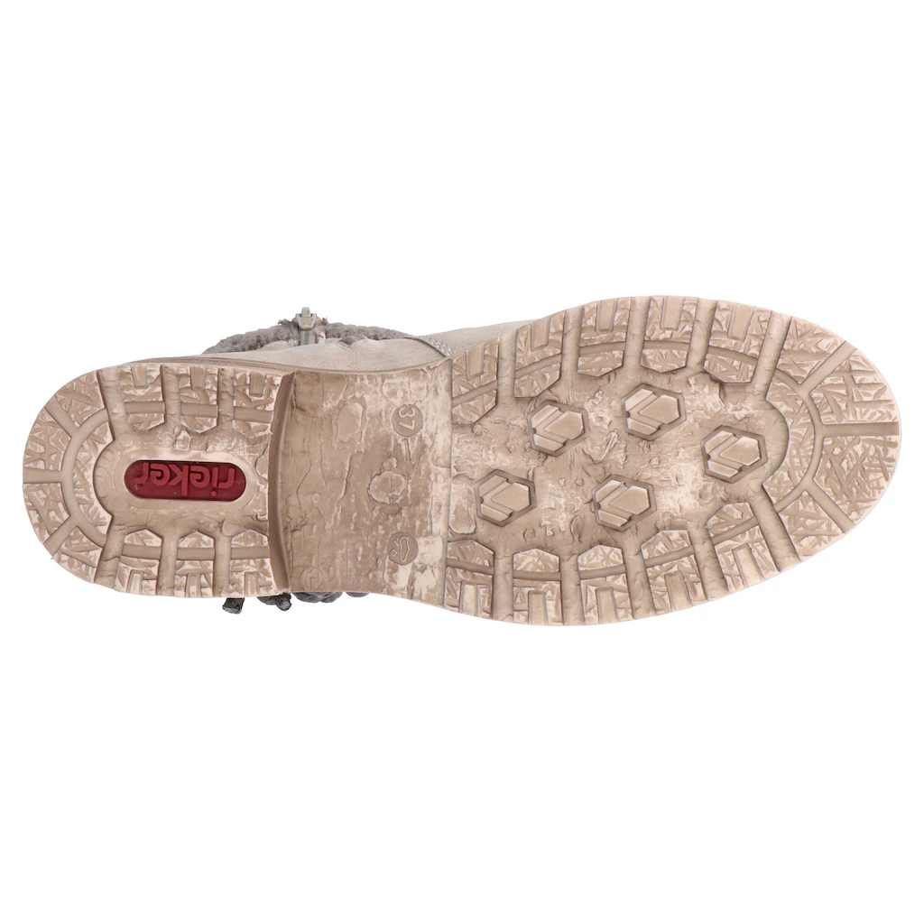 Rieker Winterstiefel Winterboots Blockabsatz TEX-Membran Mit Gestricktem Schaftrand Kaufen