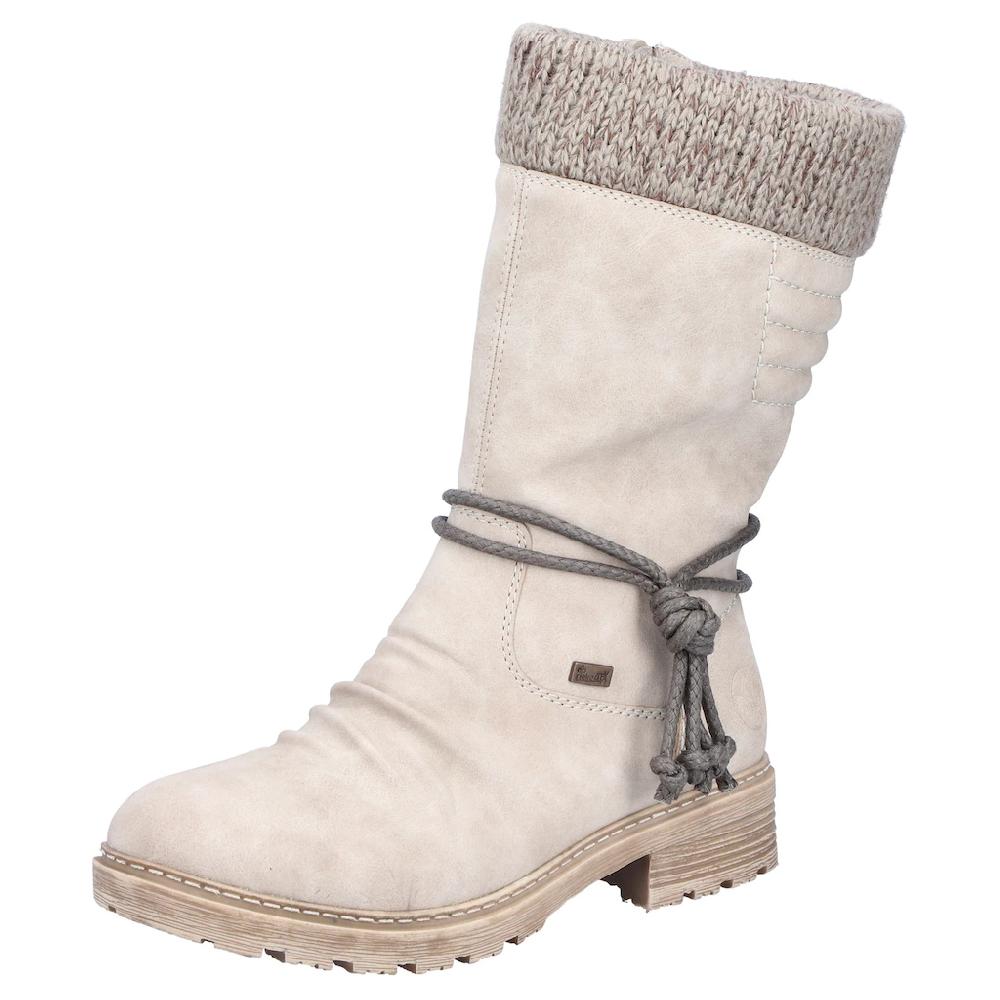Rieker Winterstiefel Winterboots Blockabsatz TEX-Membran mit gestricktem Schaftrand kaufen