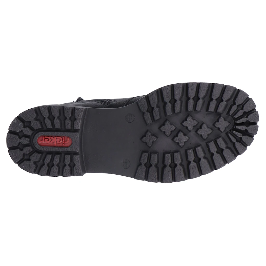 Rieker Winterstiefelette Blockabsatz Schnürstiefelette Schnürboots Mit Warmfiutter Online Bestellen