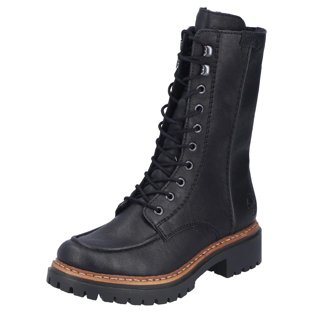Rieker Winterstiefelette Blockabsatz Schnürstiefelette Schnürboots mit Warmfiutter online bestellen