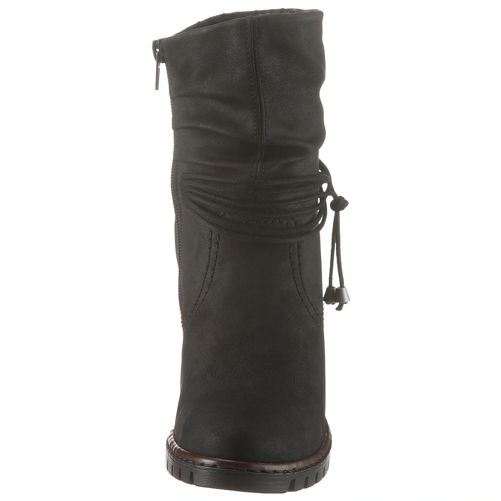 Rieker Winterstiefelette Boots Trichterabsatz Warmfutter Mit Gerafftem Schaft Online Bestellen