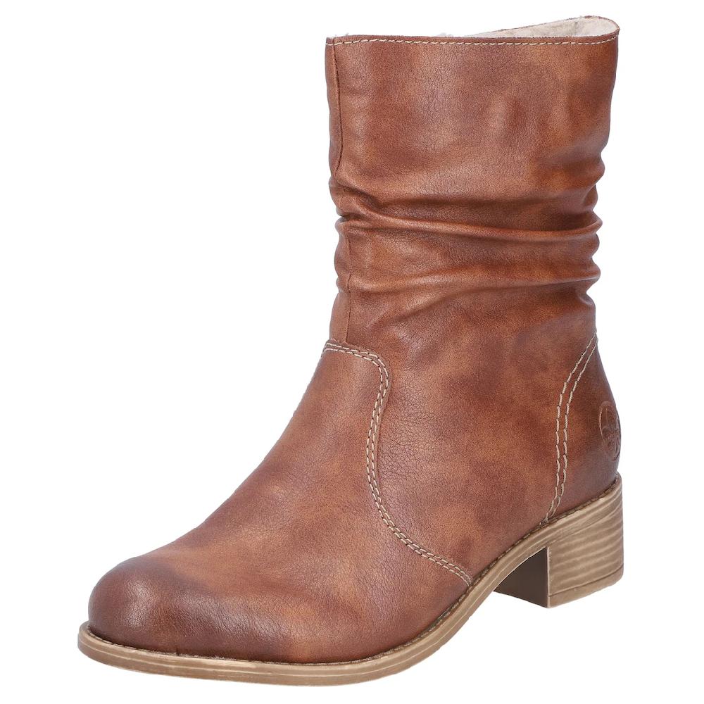 Rieker Winterstiefelette Boots Winterboots Blockabsatz mit Innenreißverschluss online kaufen