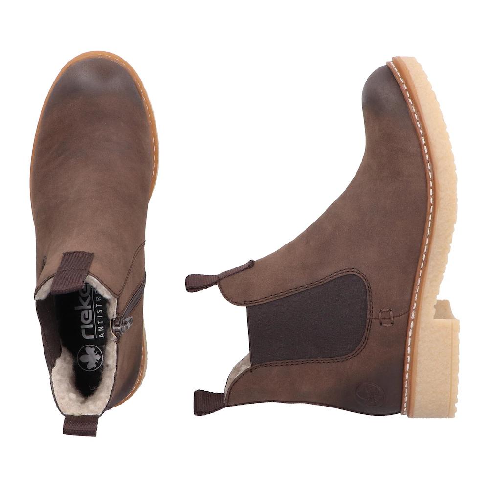 Rieker Winterstiefelette Chelseaboots Used-Look Mit Innenreißverschluss Und Stretcheinsatz Online Bestellen