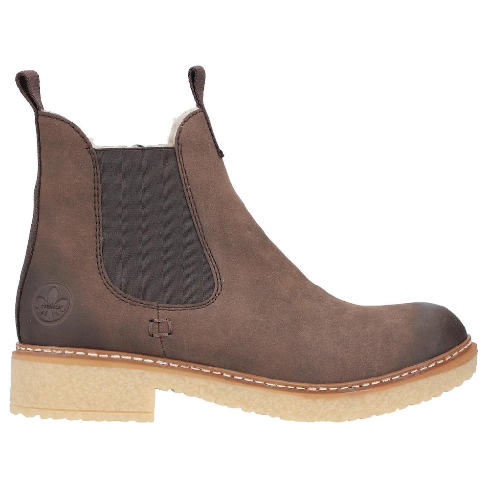 Rieker Winterstiefelette Chelseaboots Used-Look Mit Innenreißverschluss Und Stretcheinsatz Online Bestellen