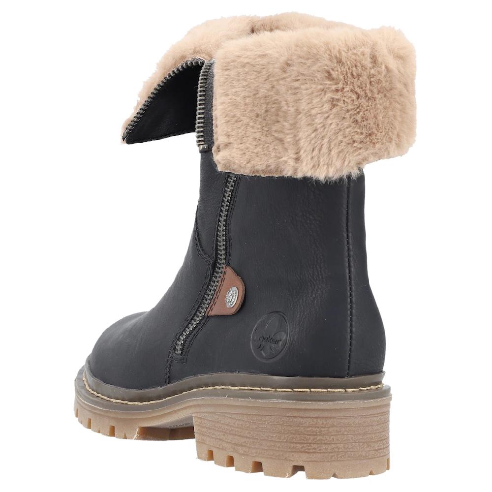 Rieker Winterstiefelette Mit Reißverschluss An Der Außenseite ▷ Für