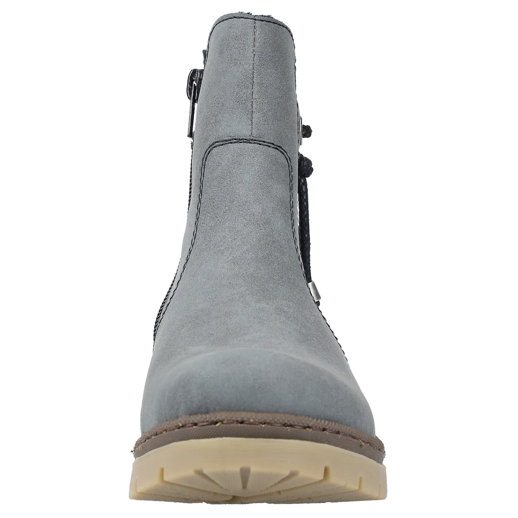 Rieker Winterstiefelette Mit Stretcheinsatz Und Innen-Reißverschluss ▷ Für