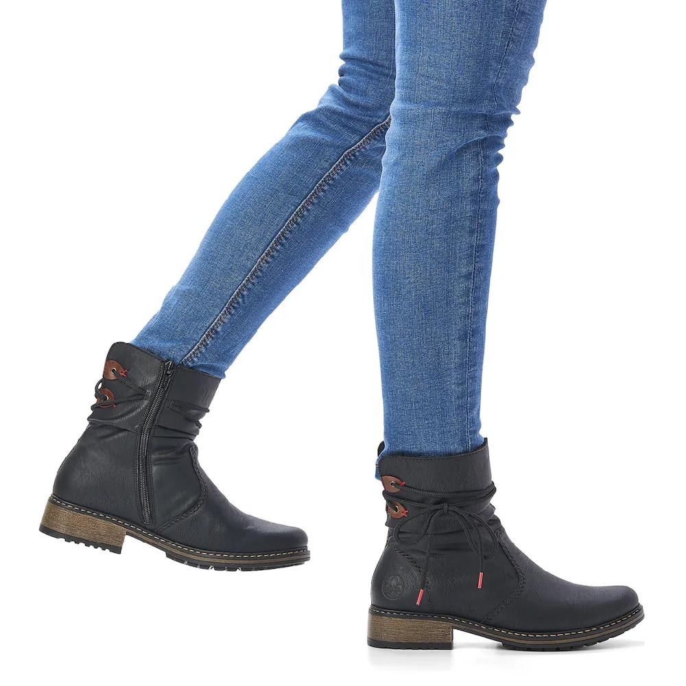 Rieker Winterstiefelette Mit Zierschnürung Am Schaft Online Kaufen