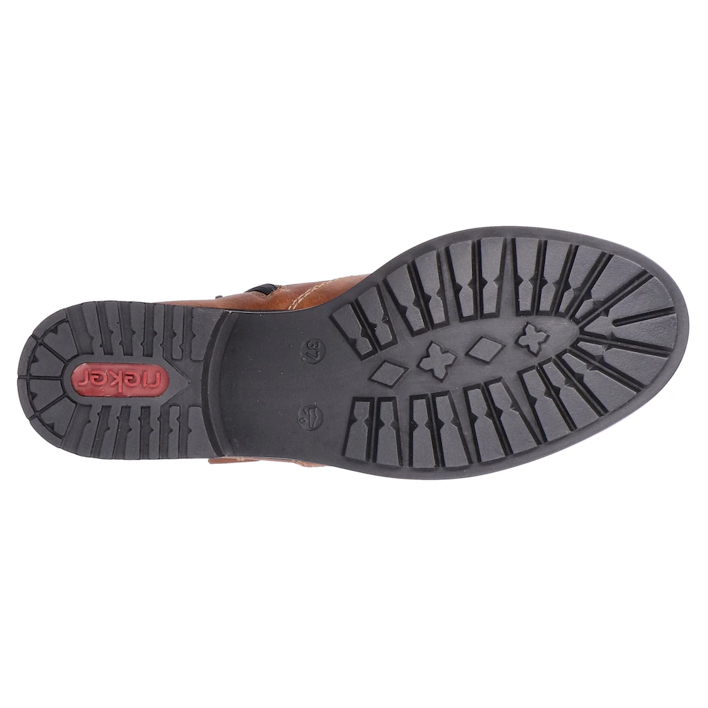 Rieker Winterstiefelette Schlupfboots Blockabsatz Mit Innenreißverschluss ▷ Für