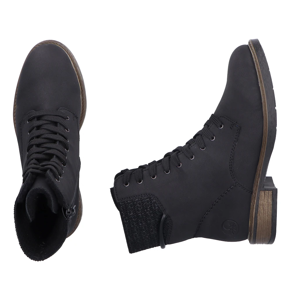 Rieker Winterstiefelette Schnürboots Schnürstiefelette Blockabsatz Mit Warmfutter Online Kaufen