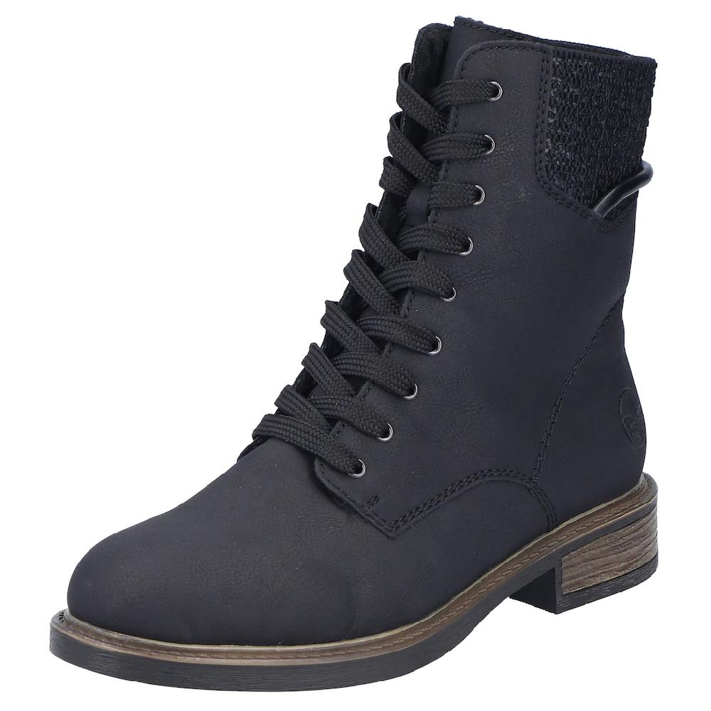 Rieker Winterstiefelette Schnürboots Schnürstiefelette Blockabsatz mit Warmfutter online kaufen