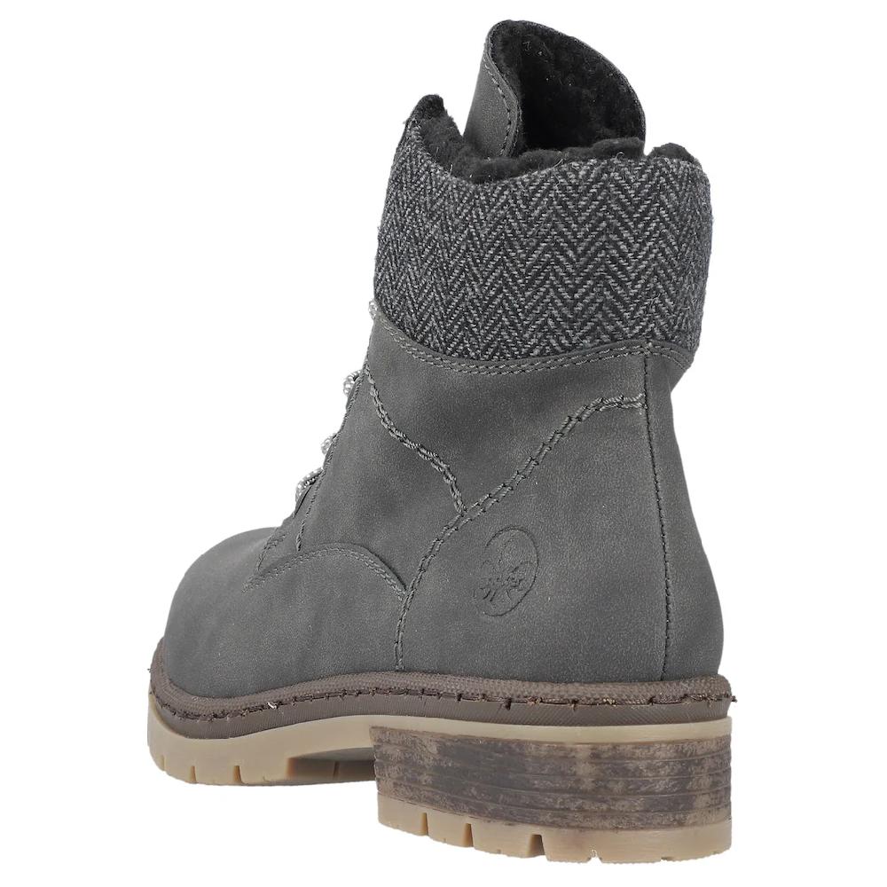 Rieker Winterstiefelette Schnürboots Stiefelette Blockabsatz Mit Innen-Reißverschluss Online Bestellen