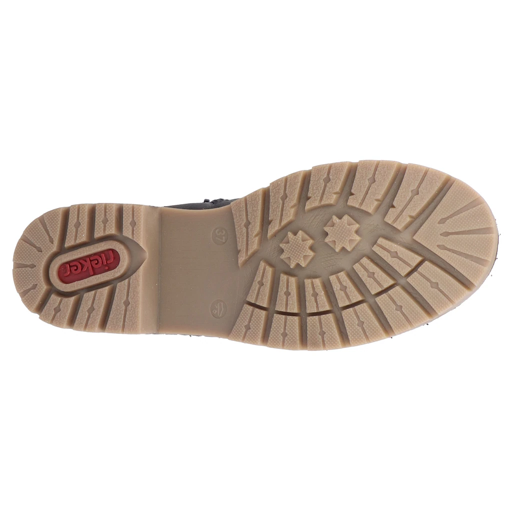 Rieker Winterstiefelette Schnürboots Stiefelette Blockabsatz Mit Innen-Reißverschluss Online Bestellen