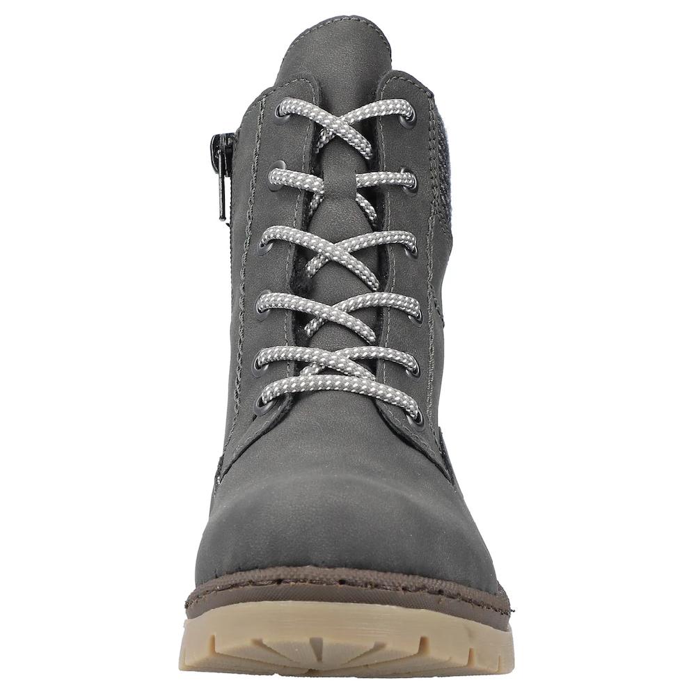 Rieker Winterstiefelette Schnürboots Stiefelette Blockabsatz Mit Innen-Reißverschluss Online Bestellen