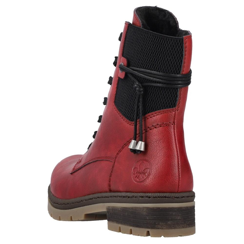 Rieker Winterstiefelette Schnürboots Stiefelette Blockabsatz Mit Warmfutter Online Kaufen