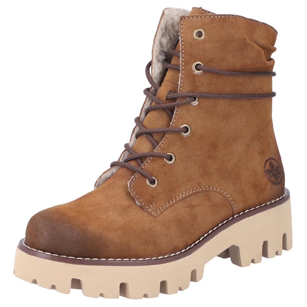 Rieker Winterstiefelette Schnürboots Winterboots Profilsohle mit Innenreißverschluss online kaufen