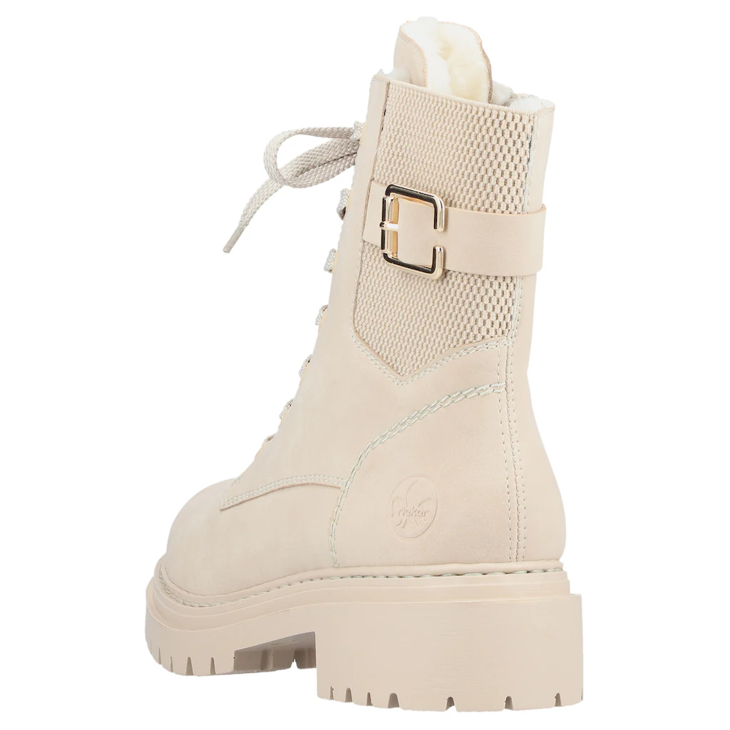 Rieker Winterstiefelette Schnürstiefelette Schnürboots Profilsohle Mit Stretch Am Schaft Kaufen