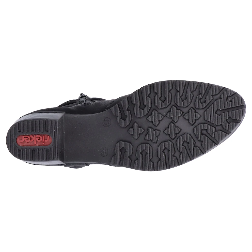 Rieker Winterstiefelette Westernstiefelette Cowboyboots Blockabsatz Mit Zierriemen Online Bestellen