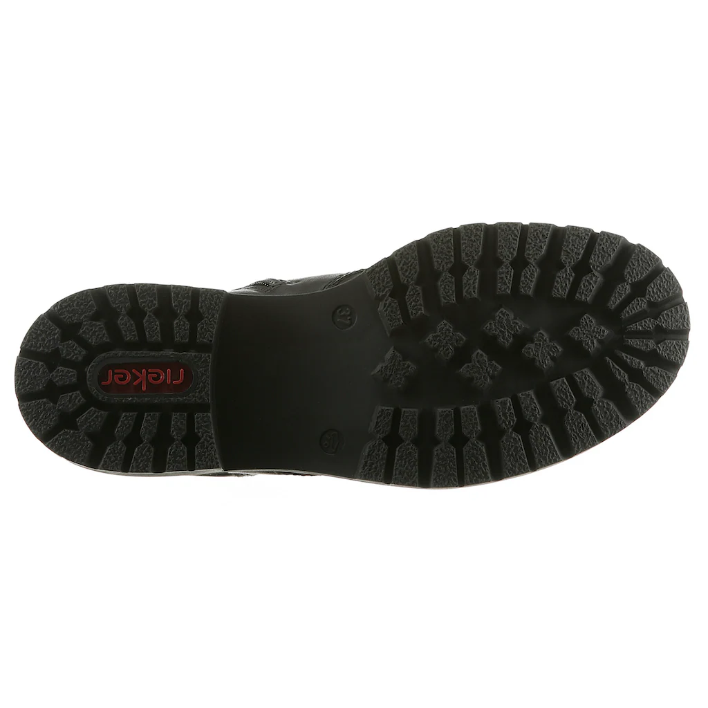 Rieker Winterstiefelette Winterboots Bikerboots Blockabsatz Mit Gepolstertem Schaftrand Kaufen