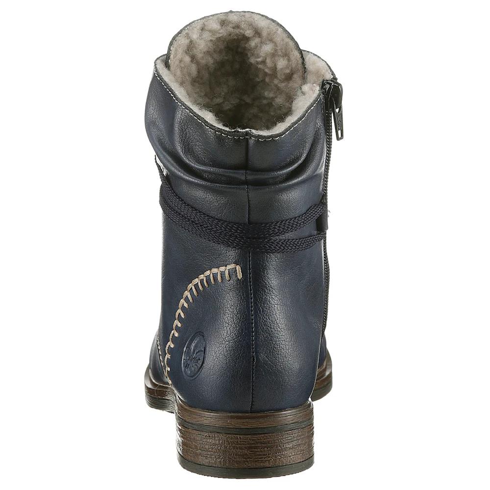 Rieker Winterstiefelette Winterboots Blockabsatz Schaftumspielende Schnürung Kaufen