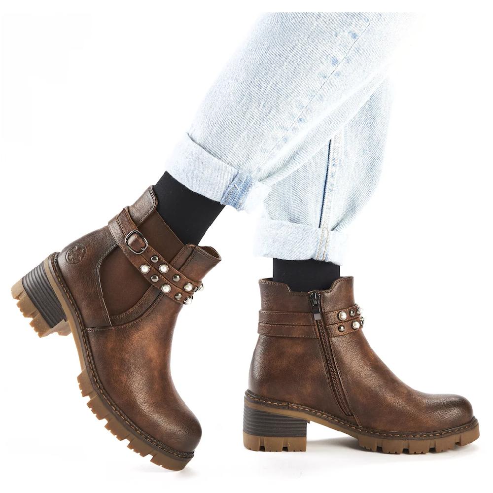Rieker Winterstiefelette Winterboots Chelseaboots Mit Praktischem Innen-Reißverschluss Online Kaufen