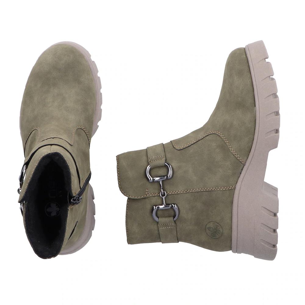 Rieker Winterstiefelette Winterboots Plateausohle Mit Zierschnalle Und Innenreißverschluss Bestellen