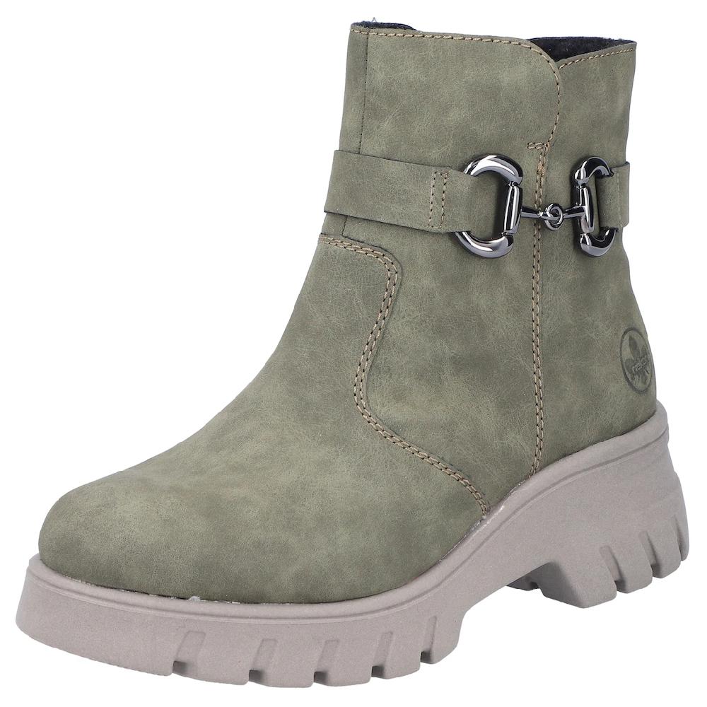 Rieker Winterstiefelette Winterboots Plateausohle mit Zierschnalle und Innenreißverschluss bestellen