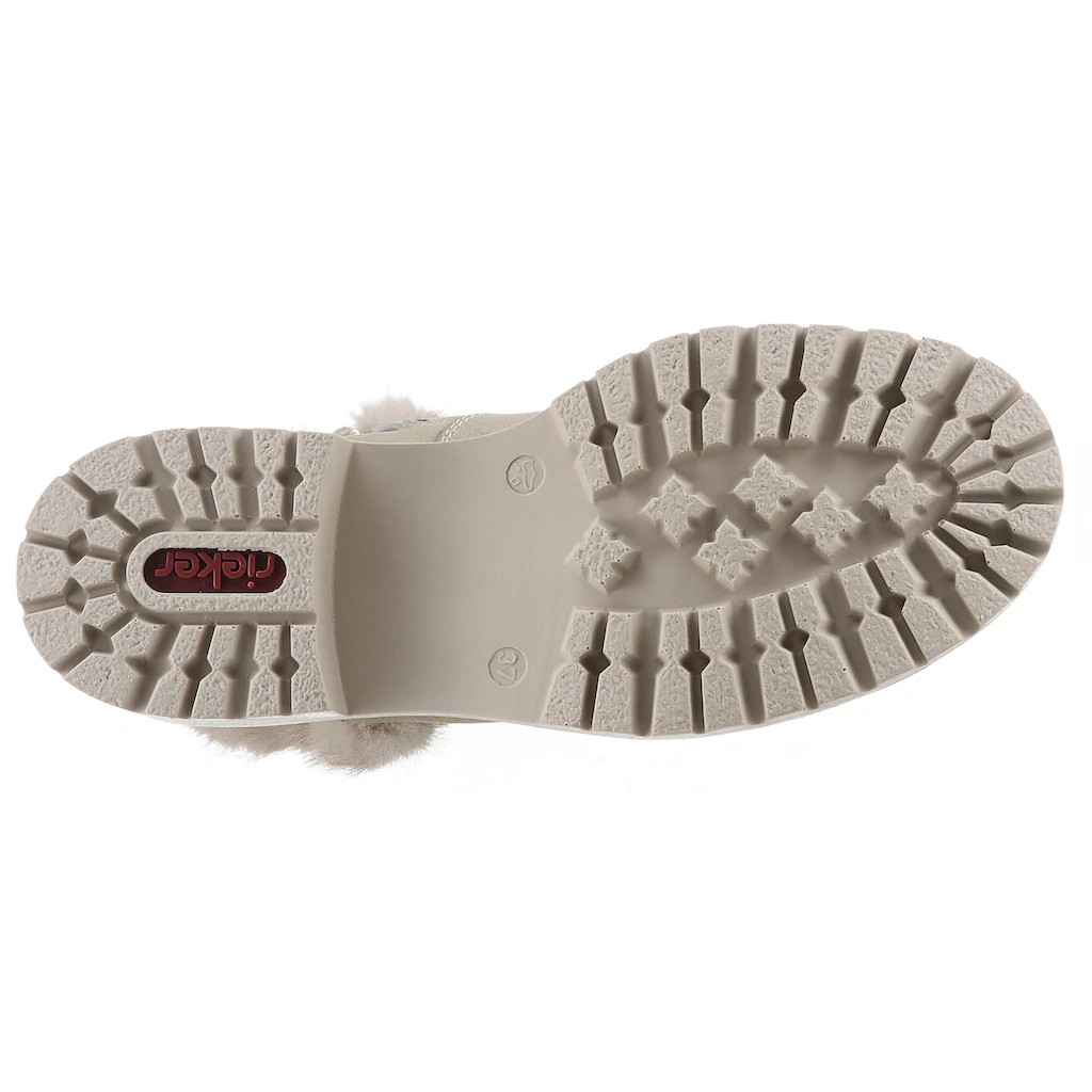 Rieker Winterstiefelette Winterboots Profilsohle Blockabsatz Mit Innen-Reißverschluss Bestellen