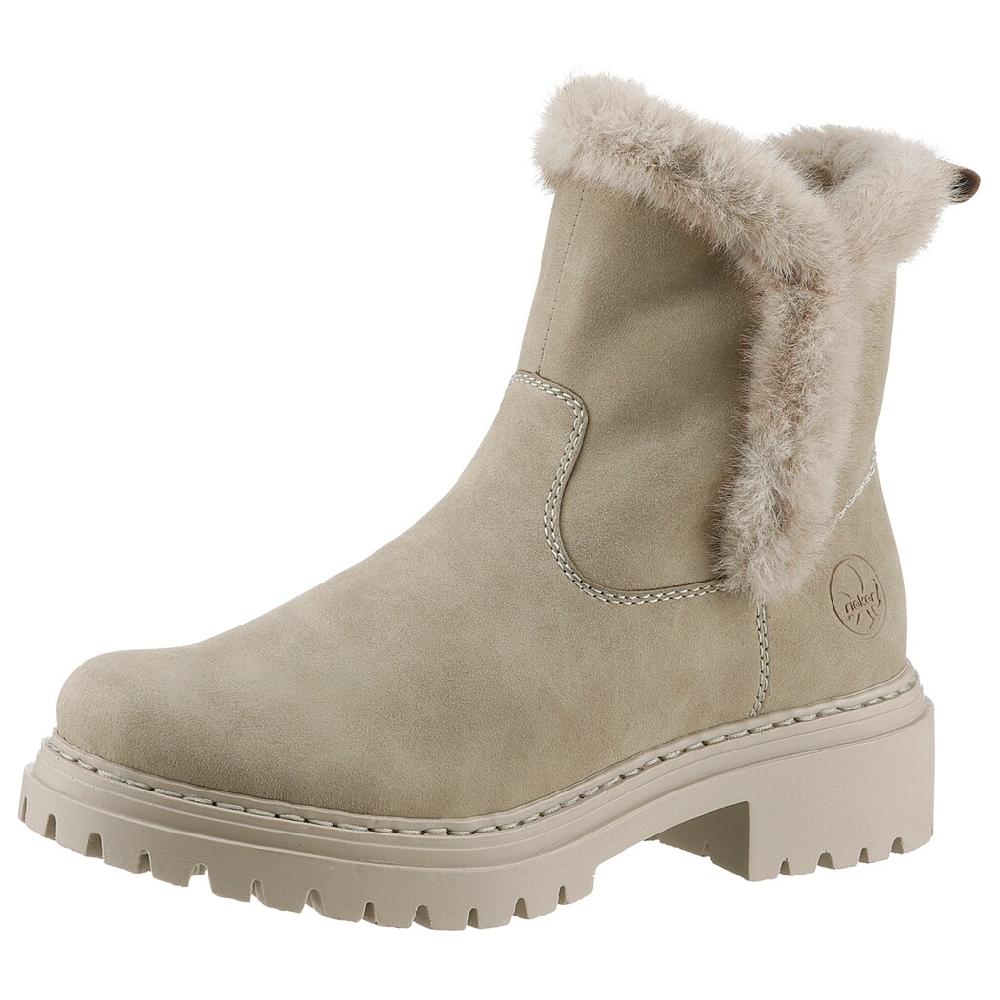 Rieker Winterstiefelette Winterboots Profilsohle Blockabsatz mit Innen-Reißverschluss bestellen
