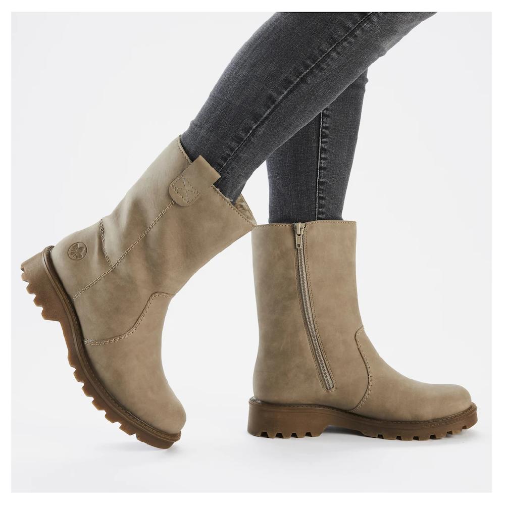 Rieker Winterstiefelette Winterboots Profilsohle Mit Innenreißverschluss ▷ Für