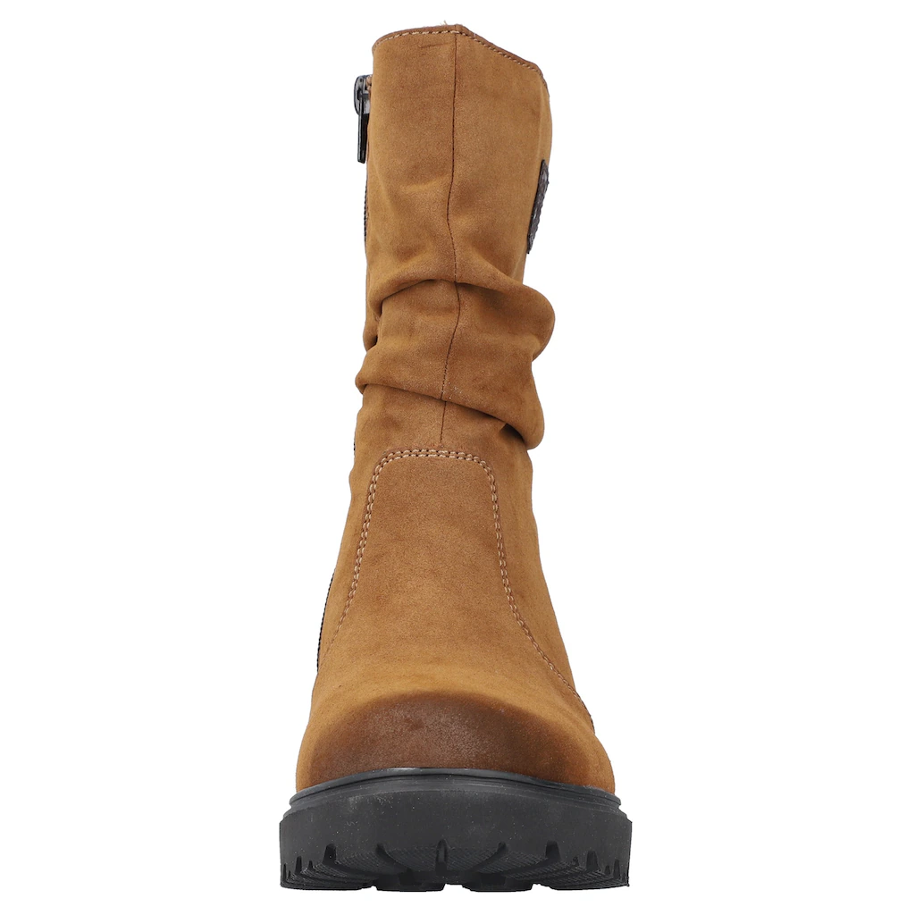 Rieker Winterstiefelette Winterboots Profilsohle Slouchy Schaft Mit Innenreißverschluss Kaufen