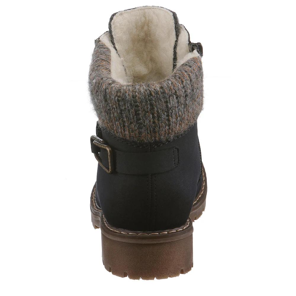 Rieker Winterstiefelette Winterboots Schnürboots Mit Strickrand Und Rieker-TEX Online Kaufen