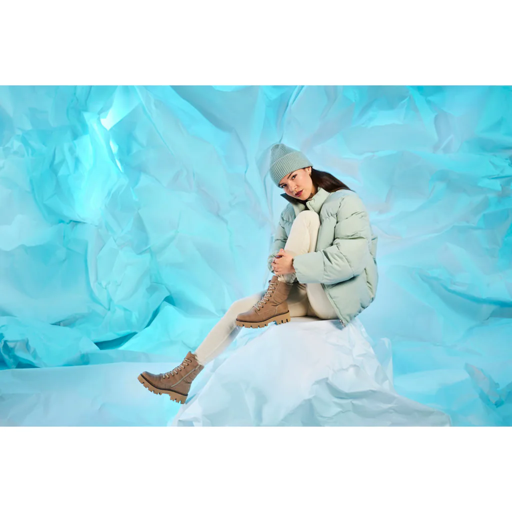 Rieker Winterstiefelette Winterboots Schnürboots Profilsohle Mit Innenreißverschluss Online Kaufen