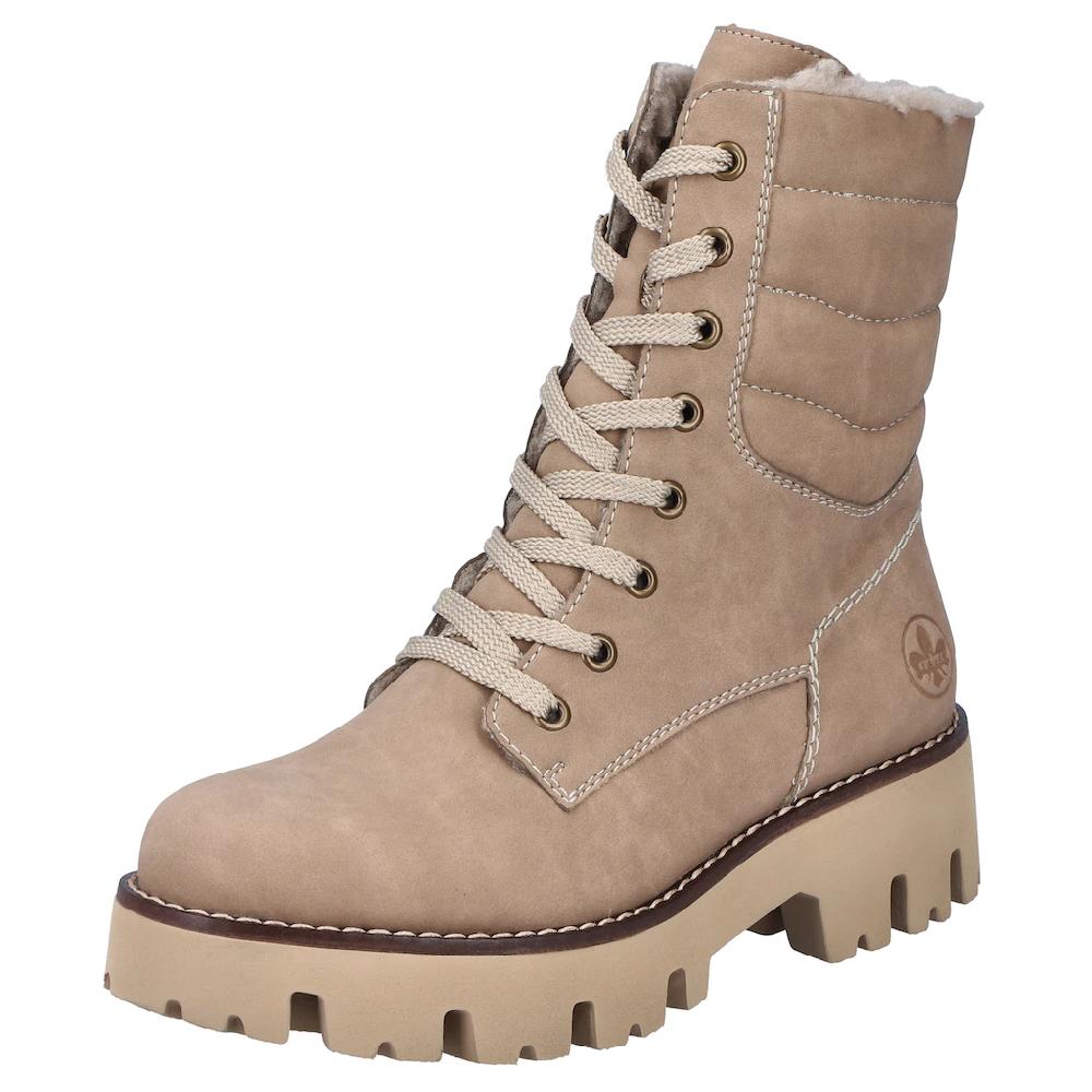 Rieker Winterstiefelette Winterboots Schnürboots Profilsohle mit Innenreißverschluss online kaufen
