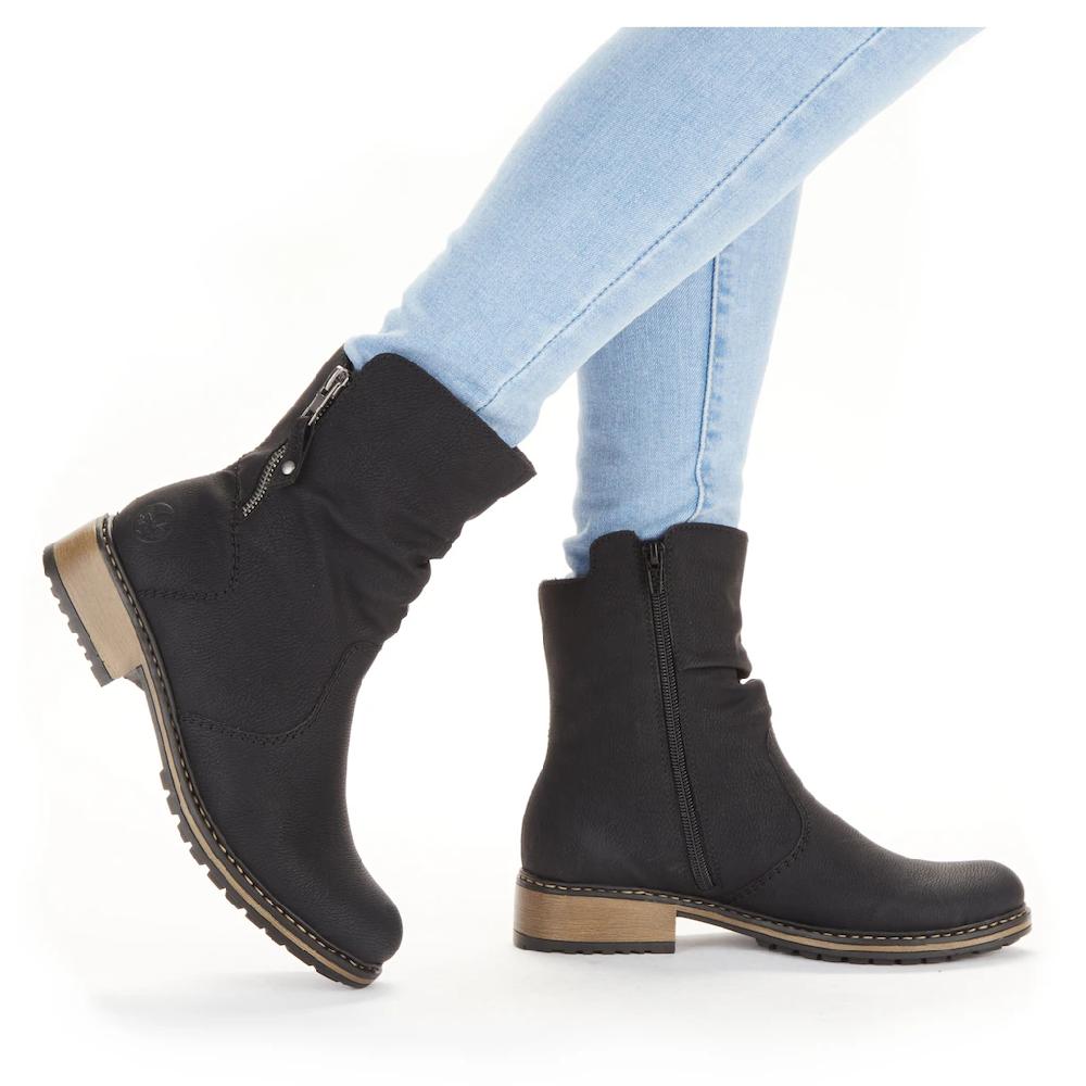 Rieker Winterstiefelette Winterboots Slouchy Schaft Blockabsatz In Schmaler Form Bestellen