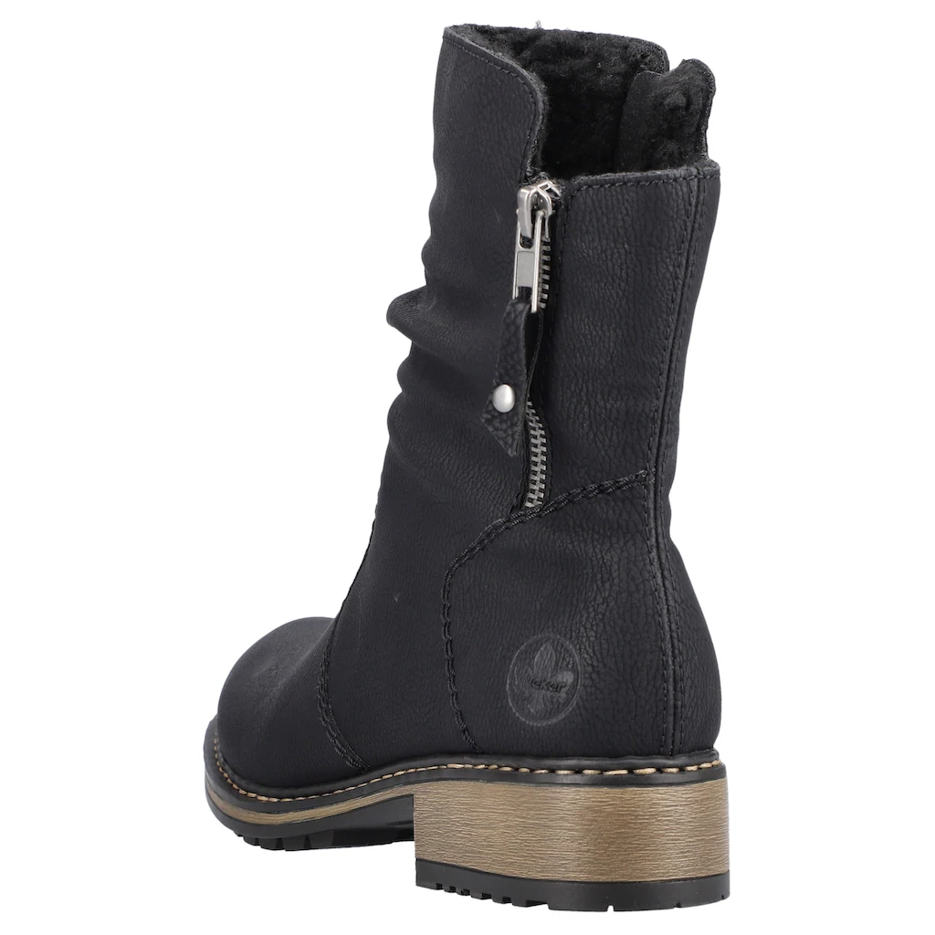 Rieker Winterstiefelette Winterboots Slouchy Schaft Blockabsatz In Schmaler Form Bestellen