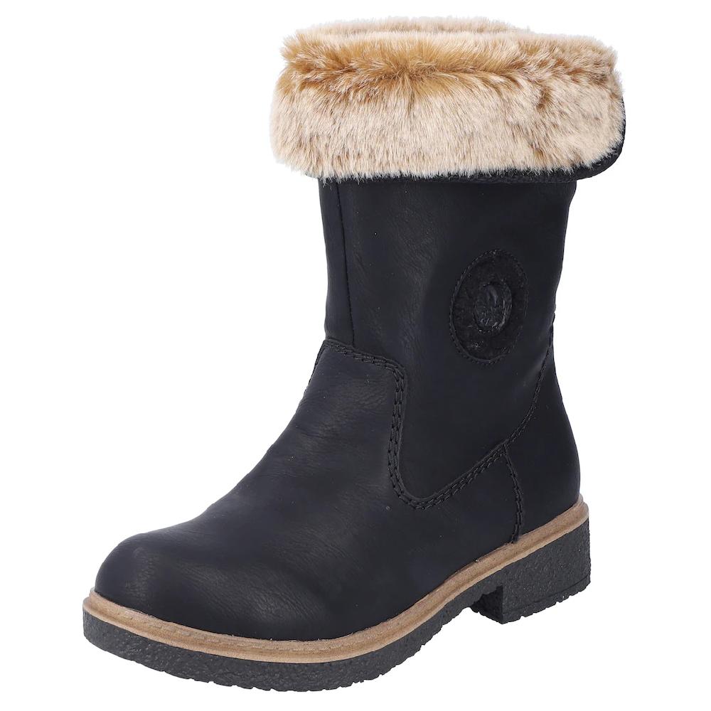 Rieker Winterstiefelette Winterboots Warmfutter Blockabsatz mit Innenreißverschluss bestellen