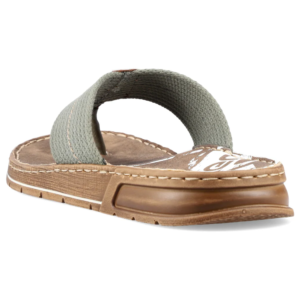 Rieker Zehentrenner Sommerschuh Schlappen Poolslides Badeschuh Mit Logoschriftzug Online Kaufen