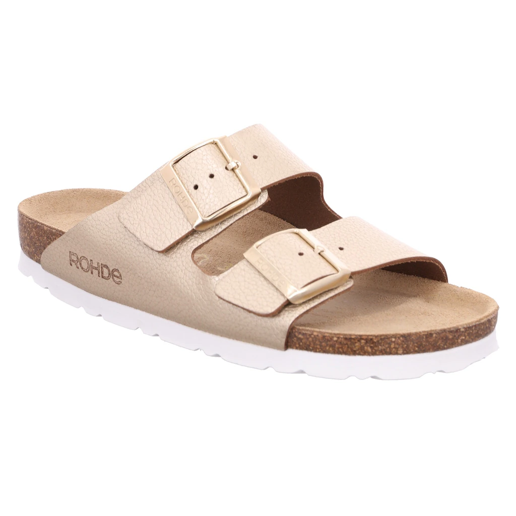 Rohde Pantolette »ALBA« Sommerschuh Hausschuh Zweischnaller Schlappen mit Softfußbett