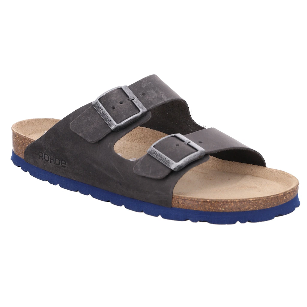 Rohde Pantolette »GRADO« Schlappen Sommerschuh Zweischnaller Hausschuh mit Softfußbett
